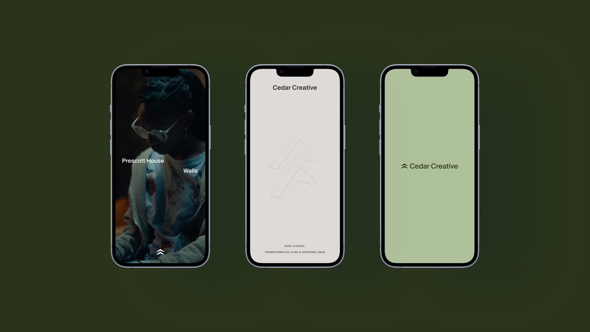 Cedar Creative mobile design examples