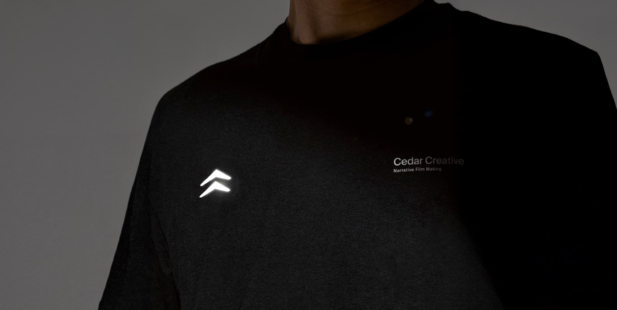 Cedar Creative crew t-shirt mark detail